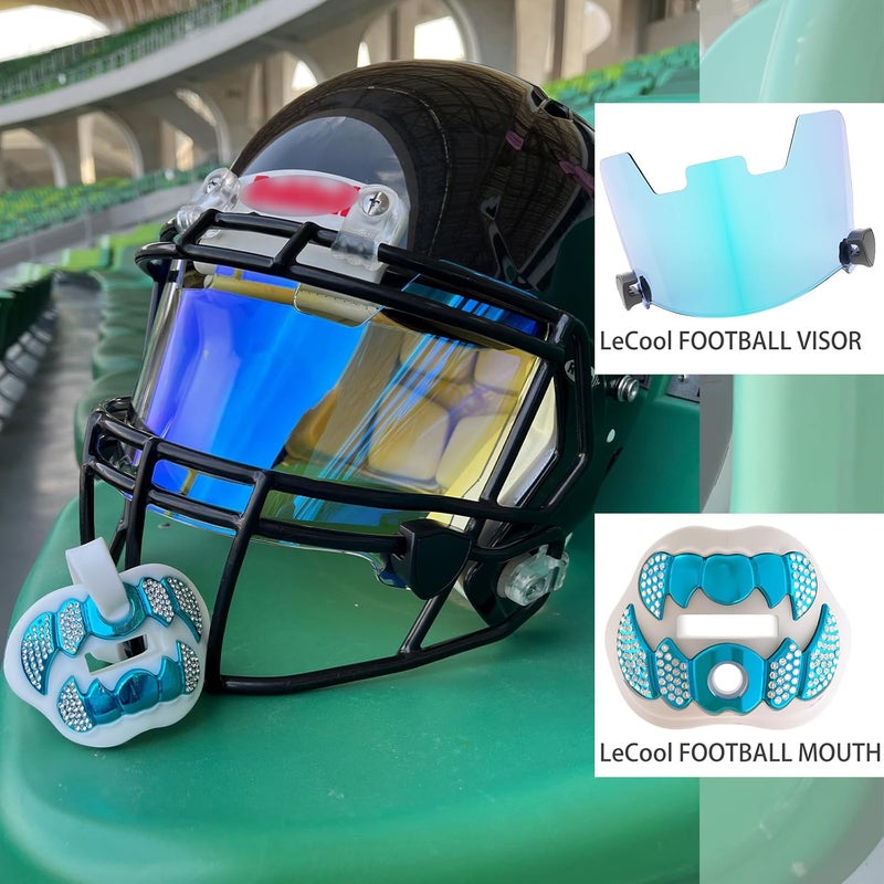 LeCool Football Mouth Guard with Connected Strap- 3D Beast Chrome Adult and Youth Mouth Guard-Mouth Piece for Sports for Maximum Air Flow and Teeth Protection - Image 4